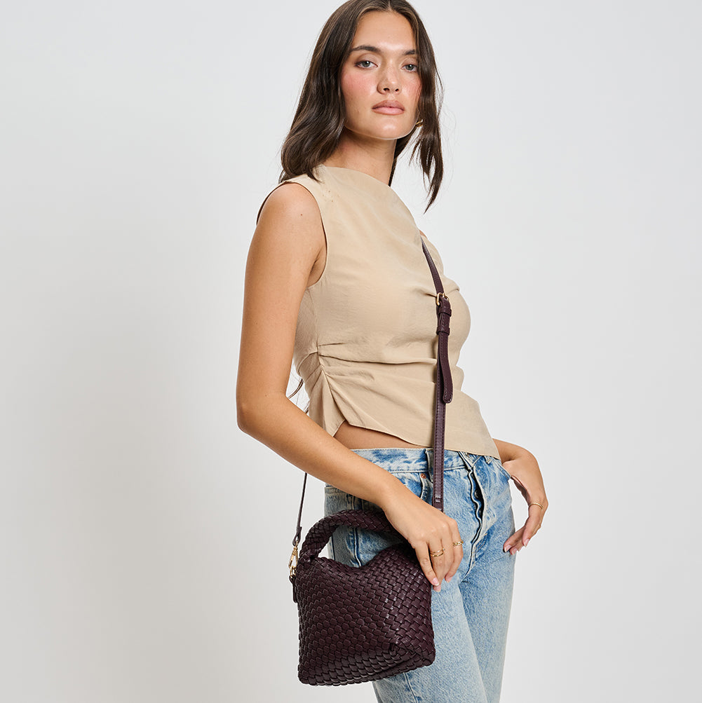 Woman With Moda Luxe Jessamine Crossbody View 2 | Espresso