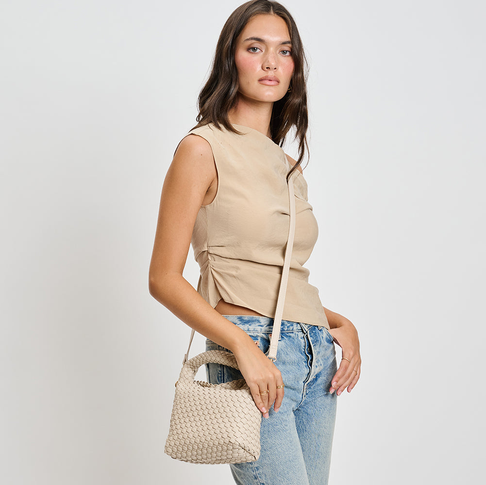 Woman With Moda Luxe Jessamine Crossbody View 2 | Ivory