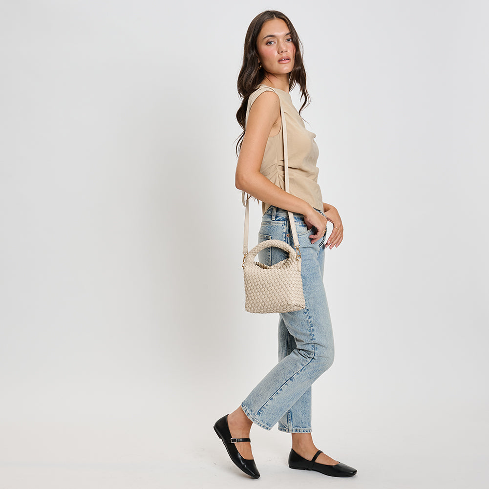 Woman With Moda Luxe Jessamine Crossbody View 3 | Ivory