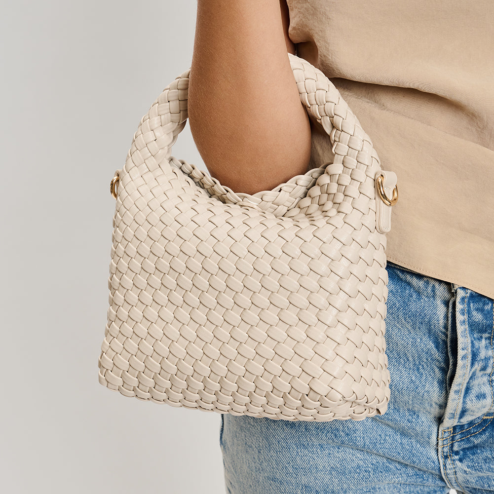 Woman With Moda Luxe Jessamine Crossbody View 4 | Ivory