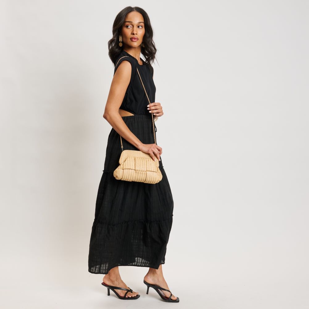 Woman With Moda Luxe Verona Crossbody View 2 | Natural