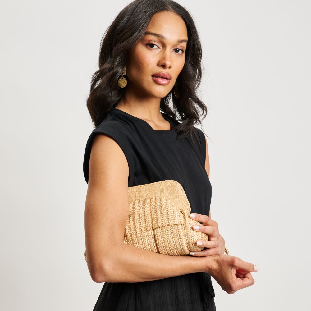 Woman With Moda Luxe Verona Crossbody View 3 | Natural