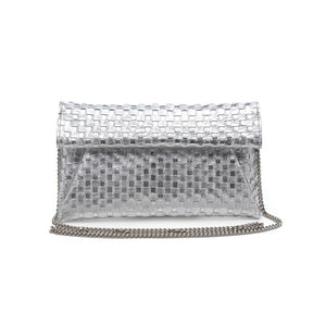 Product Image of Moda Luxe Audrey Clutch 842017118138 View 5 | Silver