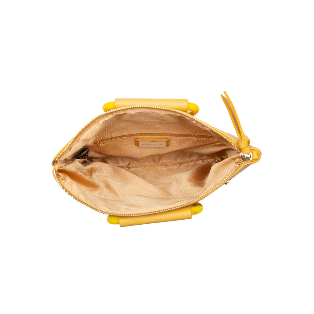 Product Image of Moda Luxe Candice Clutch 842017120391 View 8 | Mustard