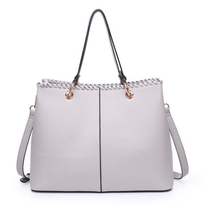 Product Image of Moda Luxe Daphne Satchel 842017119548 View 1 | Grey