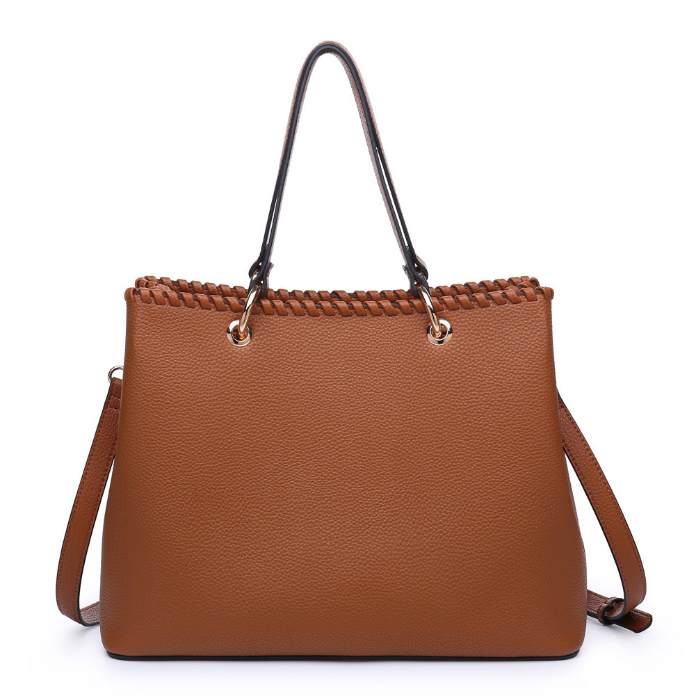 Product Image of Product Image of Moda Luxe Daphne Satchel 842017119562 View 3 | Tan