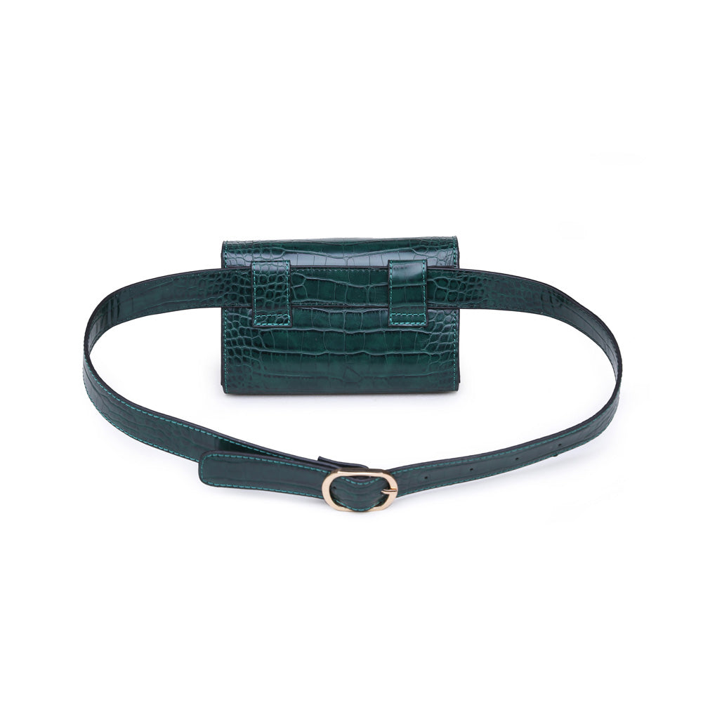 Product Image of Product Image of Moda Luxe Vera Croc Belt Bag 842017115793 View 3 | Emerald