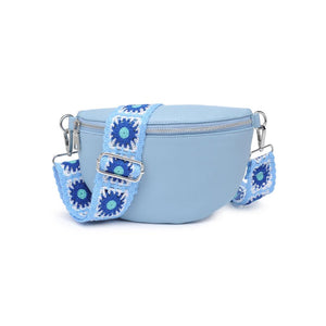 Product Image of Moda Luxe Stylette Belt Bag 842017134794 View 5 | Blue