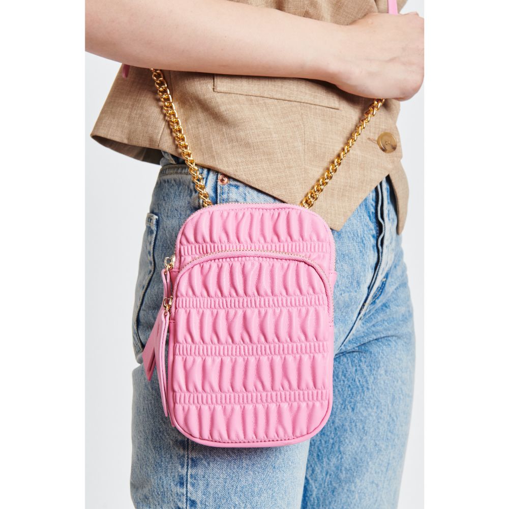 Woman wearing Bubblegum Moda Luxe Chantal Crossbody 842017131472 View 4 | Bubblegum