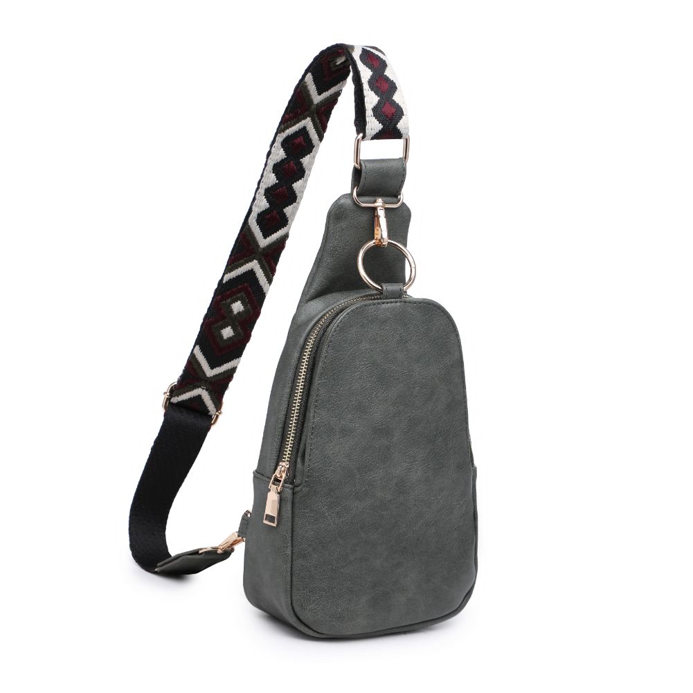Product Image of Moda Luxe Regina Sling Backpack 842017130253 View 6 | Olive