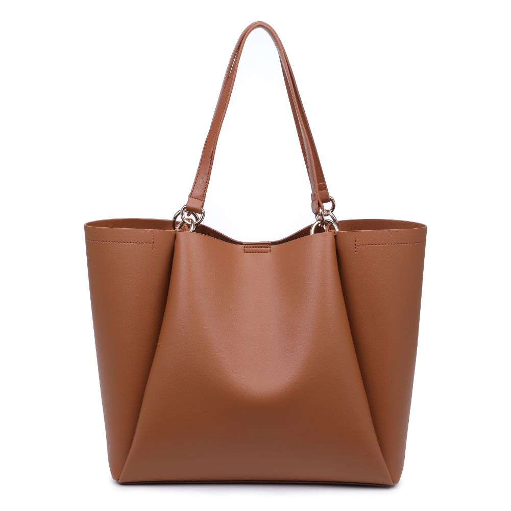 Product Image of Moda Luxe Brooklyn Tote 842017132738 View 5 | Tan