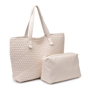 Product Image of Moda Luxe Piquant Tote 842017135593 View 6 | Oatmilk