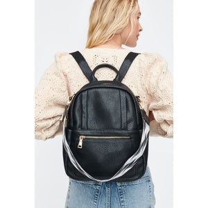 Woman wearing Black Moda Luxe Scarlett Backpack 842017130130 View 2 | Black