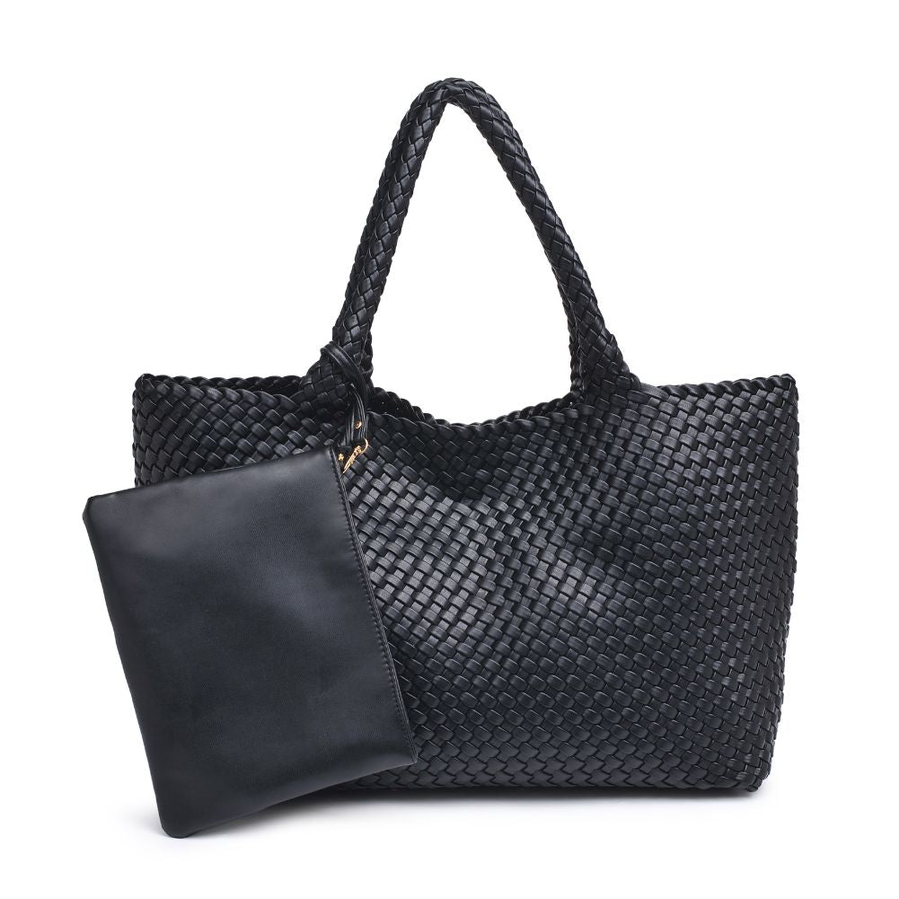 Product Image of Moda Luxe Solana Tote 842017132141 View 5 | Black