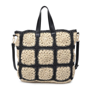 Product Image of Product Image of Moda Luxe Chicness Tote 842017134817 View 3 | Natural Black