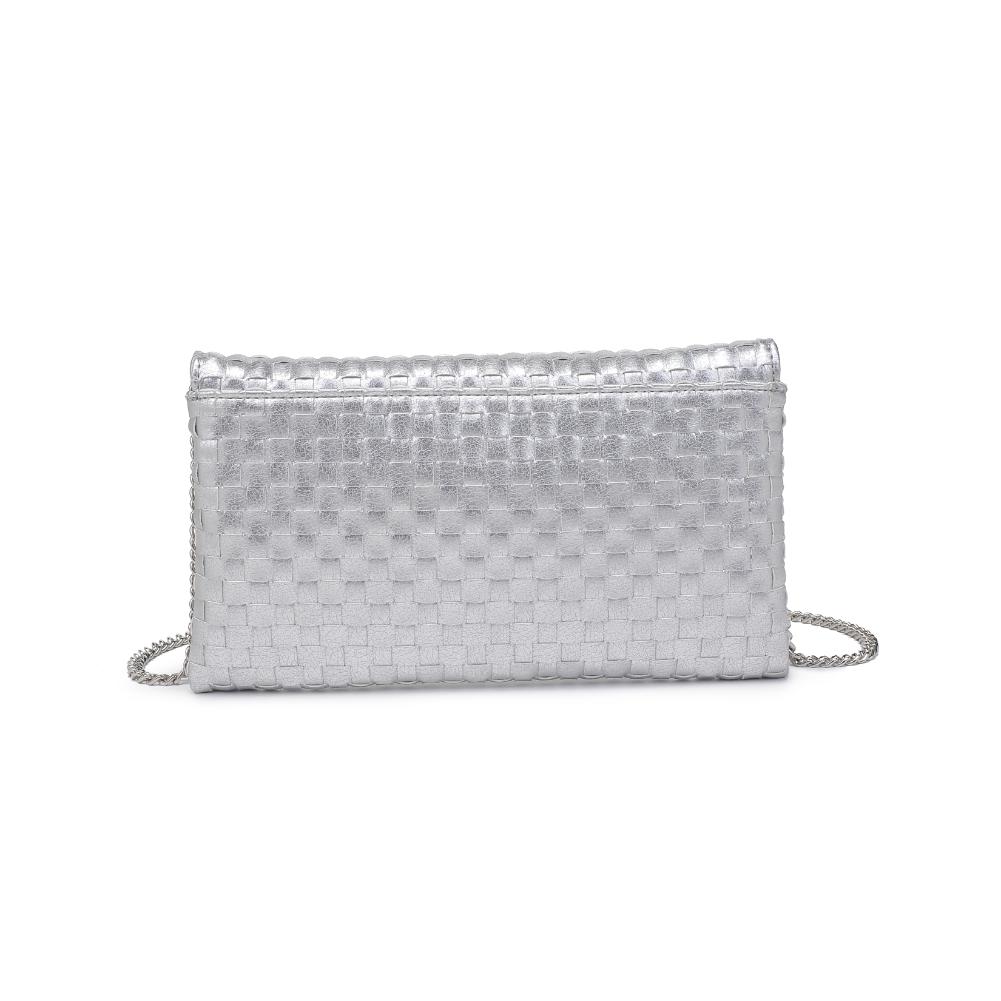 Product Image of Product Image of Moda Luxe Priscilla Clutch 842017136569 View 3 | Silver