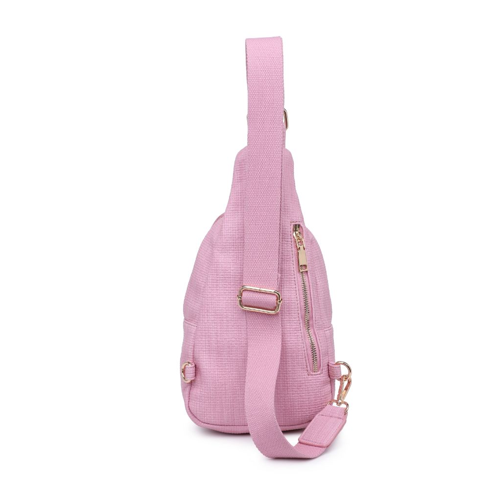 Product Image of Moda Luxe Regina - Coated Canvas Sling Backpack 842017132639 View 7 | Bubblegum