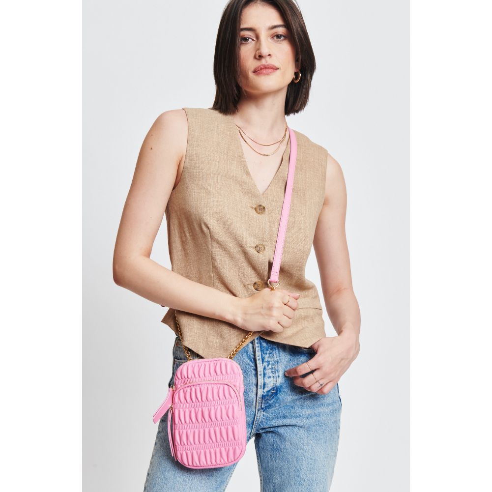 Woman wearing Bubblegum Moda Luxe Chantal Crossbody 842017131472 View 1 | Bubblegum