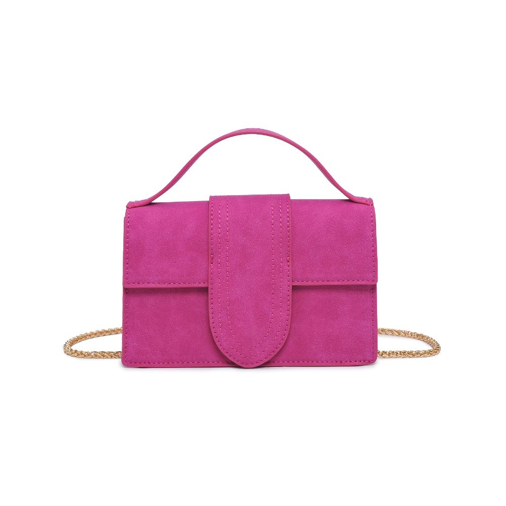 Product Image of Moda Luxe Elizabeth - Suede Crossbody 842017130567 View 5 | Magenta