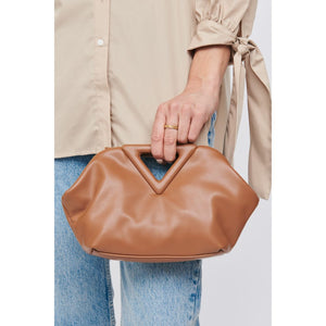 Woman wearing Tan Moda Luxe Kylie Crossbody 842017128960 View 4 | Tan