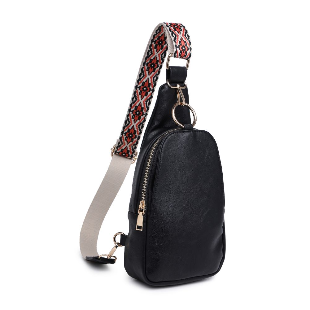 Product Image of Moda Luxe Regina Sling Backpack 842017129523 View 6 | Black