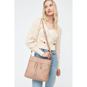 Woman wearing Nude Moda Luxe Nova Crossbody 842017130390 View 1 | Nude