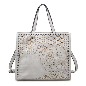 Product Image of Moda Luxe Valerie Tote 842017113751 View 5 | White