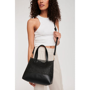 Woman wearing Black Moda Luxe Monaco Tote 842017123958 View 1 | Black