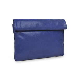 Product Image of Moda Luxe Gianna Metallic Clutch 842017115380 View 6 | Navy