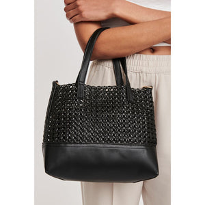 Woman wearing Black Moda Luxe Monaco Tote 842017123958 View 2 | Black