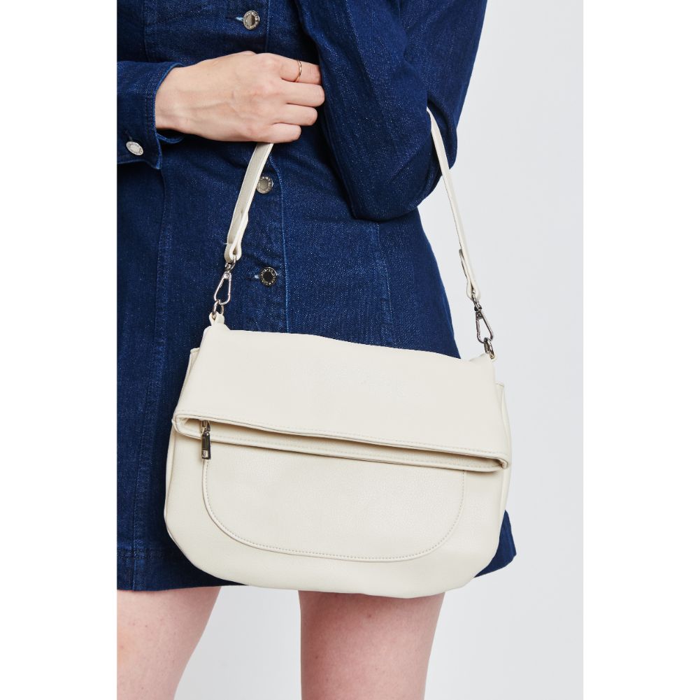 Woman wearing Ivory Moda Luxe Blake Crossbody 842017132677 View 4 | Ivory