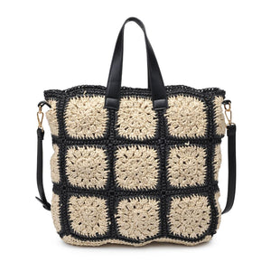 Product Image of Moda Luxe Chicness Tote 842017134817 View 1 | Natural Black