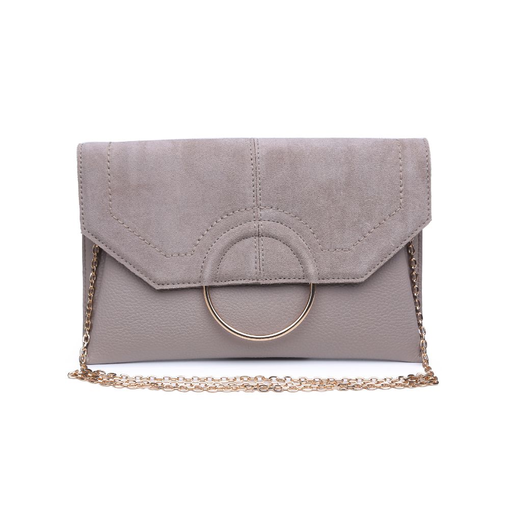 Product Image of Moda Luxe Gwen Clutch 842017122814 View 1 | Stone