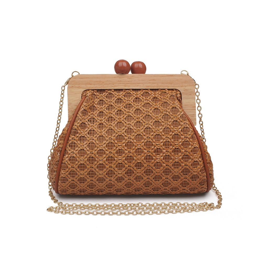 Product Image of Moda Luxe Brenna Clutch 842017125488 View 1 | Tan