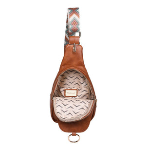 Product Image of Moda Luxe Regina Sling Backpack 842017129547 View 8 | Tan