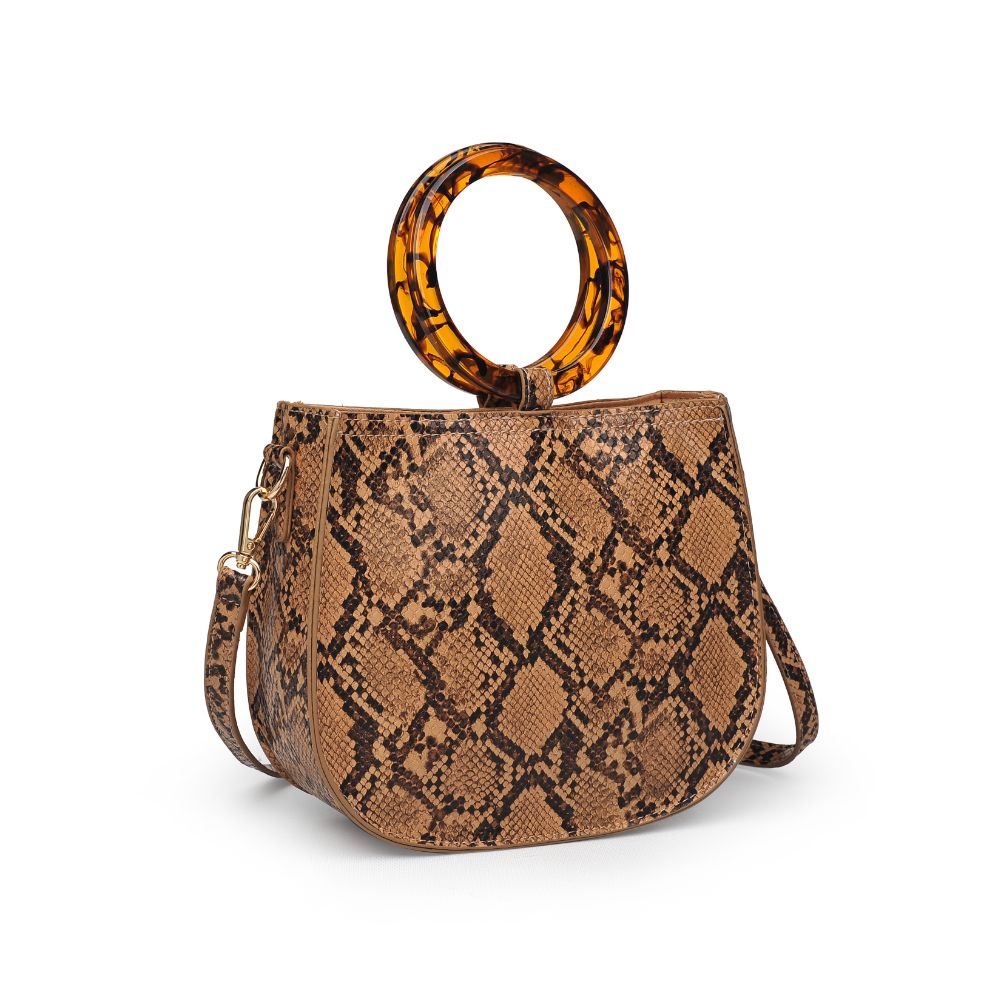 Product Image of Moda Luxe Savanah Snake Crossbody 842017121589 View 2 | Mocha