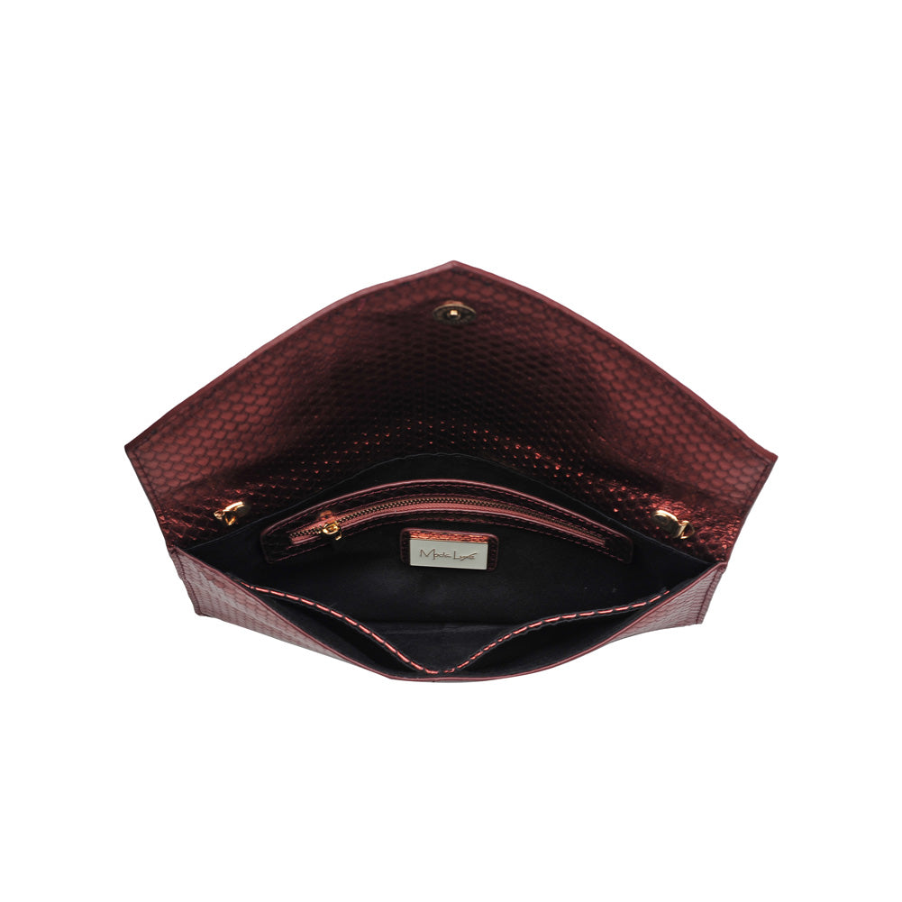 Product Image of Moda Luxe Romy Clutch 842017118169 View 4 | Burgundy