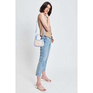 Woman wearing Natural Periwinkle Moda Luxe Aimee Crossbody 842017131205 View 3 | Natural Periwinkle