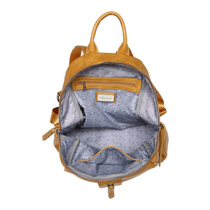 Product Image of Moda Luxe Bowie Backpack 842017119524 View 8 | Mustard