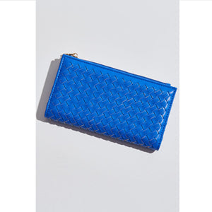 Woman wearing Electric Blue Moda Luxe Thalia Wallet 842017132363 View 1 | Electric Blue