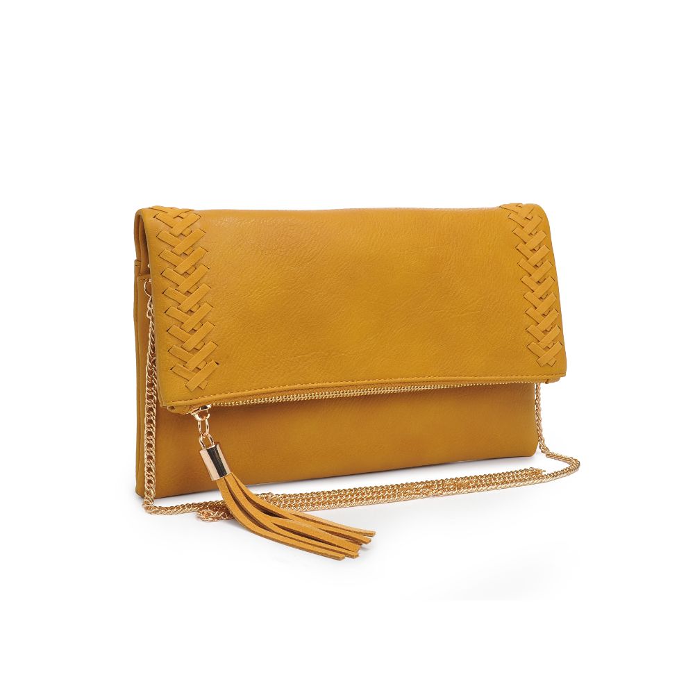 Product Image of Moda Luxe Palermo Clutch 842017126676 View 6 | Mustard