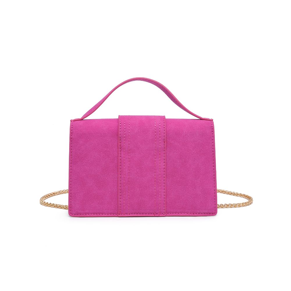 Product Image of Moda Luxe Elizabeth - Suede Crossbody 842017130567 View 7 | Magenta