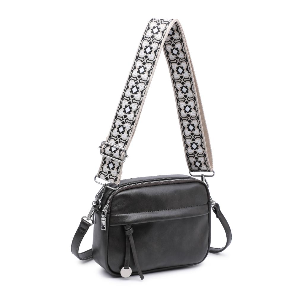 Product Image of Moda Luxe Hannah Crossbody 842017136712 View 6 | Gunmetal