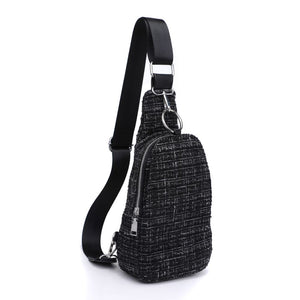 Product Image of Moda Luxe Regina Sling Backpack 842017133360 View 6 | Black