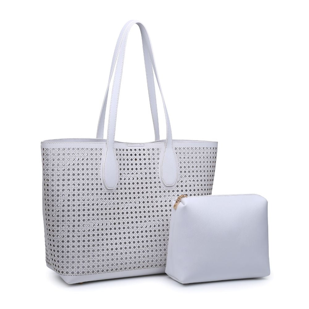 Product Image of Moda Luxe Brazil Tote 842017124214 View 6 | White