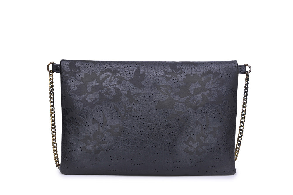 Product Image of Product Image of Moda Luxe Poppy Clutch 842017107965 View 3 | Gunmetal