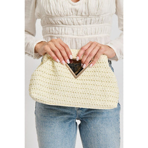 Woman wearing Natural Moda Luxe Kelsi Crossbody 840611112712 View 1 | Natural