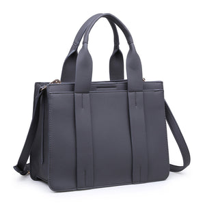 Product Image of Moda Luxe Kelly Satchel 842017116349 View 2 | Grey