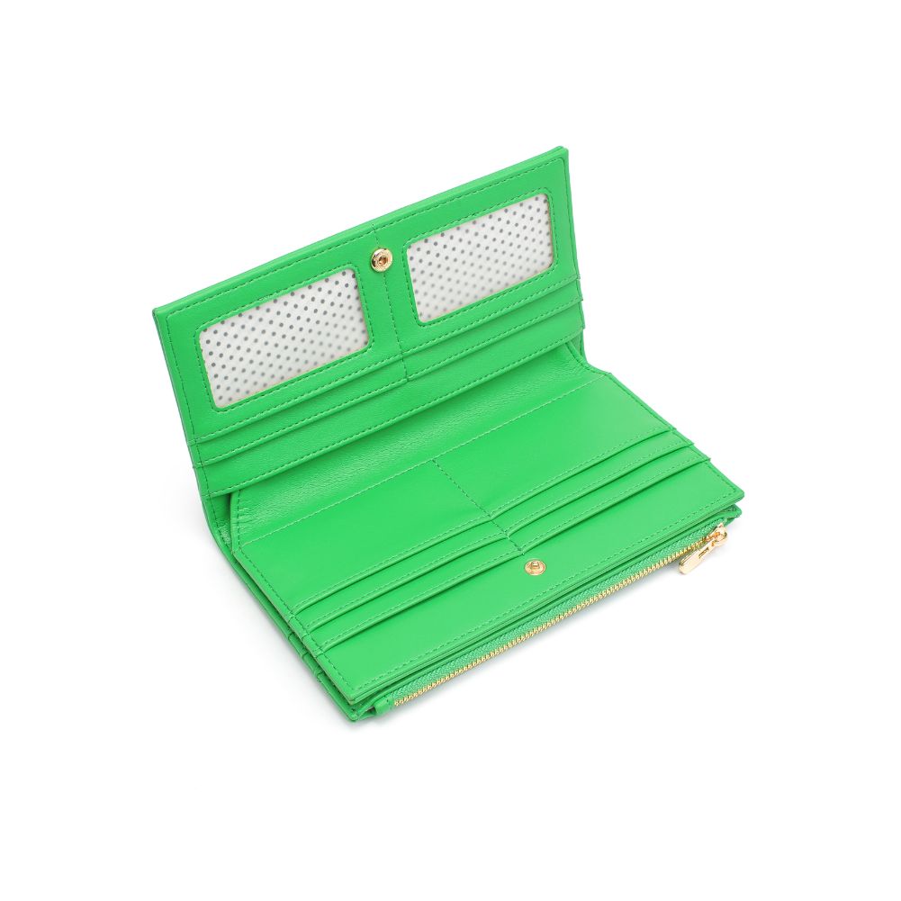Product Image of Moda Luxe Thalia Wallet 842017132387 View 8 | Kelly Green