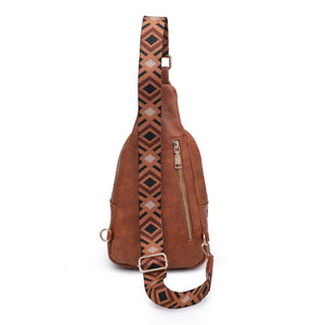 Product Image of Moda Luxe Regina Sling Backpack 842017135975 View 7 | Cognac